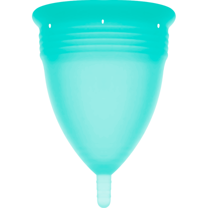 STERCUP - COPPA MESTRUALE FDA IN SILICONE ACQUAMARINA - TAGLIA S