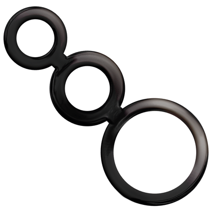 ADDICTED TOYS - SET DI ANELLI PER PENE E TESTICOLI - SMOKED