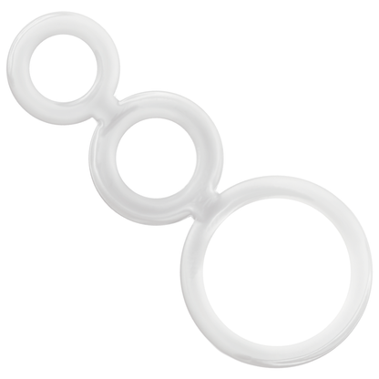 ADDICTED TOYS - SET DI ANELLI TRASPARENTI PER PENE E TESTICOLI