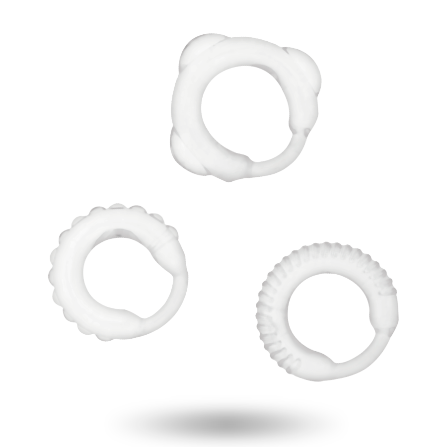 ADDICTED TOYS - SET 3 ANELLI PER PENE TRASPARENTI