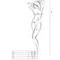 PASSION - WOMAN BS056 BODYSTOCKING ROJO TALLA ÚNICA