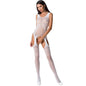 PASSION - WOMAN BS061 BODYSTOCKING BLANCO TALLA ÚNICA