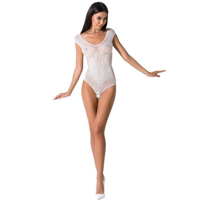 PASSION - WOMAN BS064 BODYSTOCKING BLANCO TALLA ÚNICA