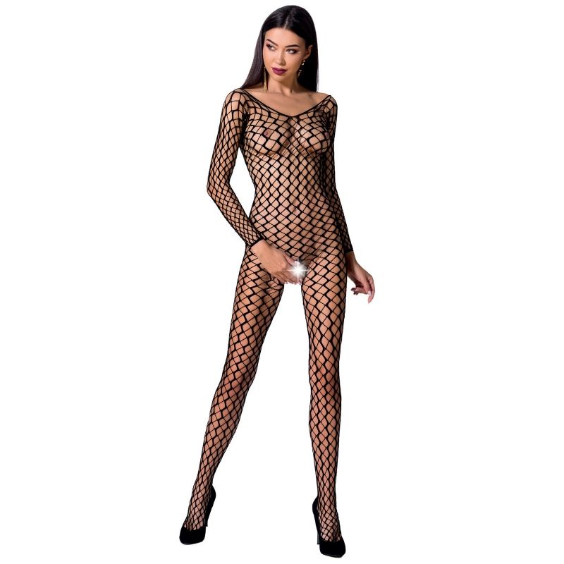 PASSION - WOMAN BS068 BODYSTOCKING ROJO TALLA ÚNICA