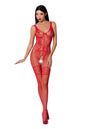 PASSION - WOMAN BS069 BODYSTOCKING BLANCO TALLA ÚNICA