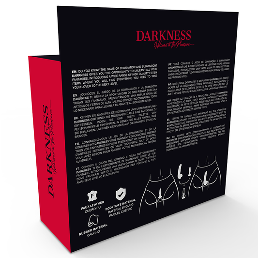 DARKNESS - SLIP CON PLUG E DILDO INTERCAMBIABILI
