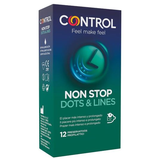 CONTROL - PRESERVATIVI NONSTOP PER PUNTI E SMAGLIATURE 12 UNITÀ