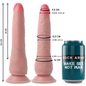 ROCKARMY - DILDO CRUSADER REALISTICO DOPPIA DENSITÀ 21,5 CM -O- 4,46 CM