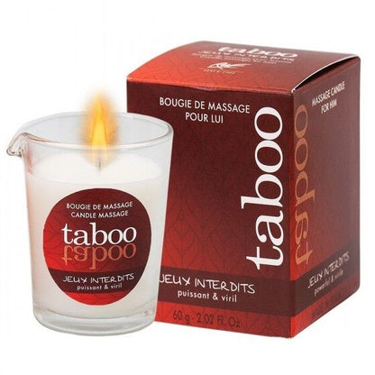 RUF - CANDELA DA MASSAGGIO TABOO PER LUI JEUX INTERDITS AROMA DI LICHENE SELVATICO