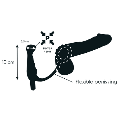 ADDICTED TOYS - VIBRATORE PROSTATICO NERO 10 CM