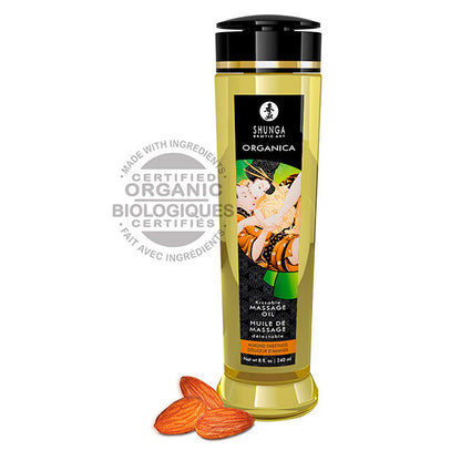 SHUNGA - OLIO DA MASSAGGIO BIOLOGICO ALLA MANDORLA 240 ML