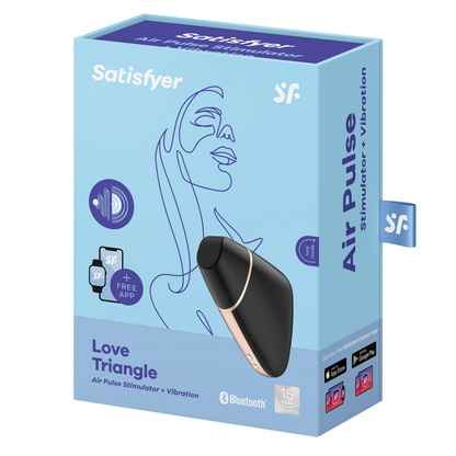SATISFYER - STIMOLATORE E VIBRATORE TRIANGOLO AMOROSA BIANCO