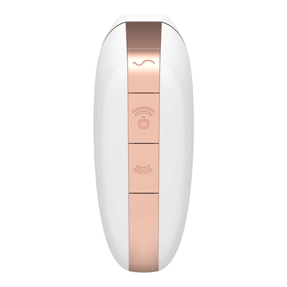 SATISFYER - STIMOLATORE E VIBRATORE TRIANGOLO AMOROSA BIANCO