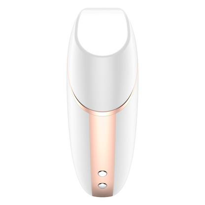SATISFYER - STIMOLATORE E VIBRATORE TRIANGOLO AMOROSA BIANCO