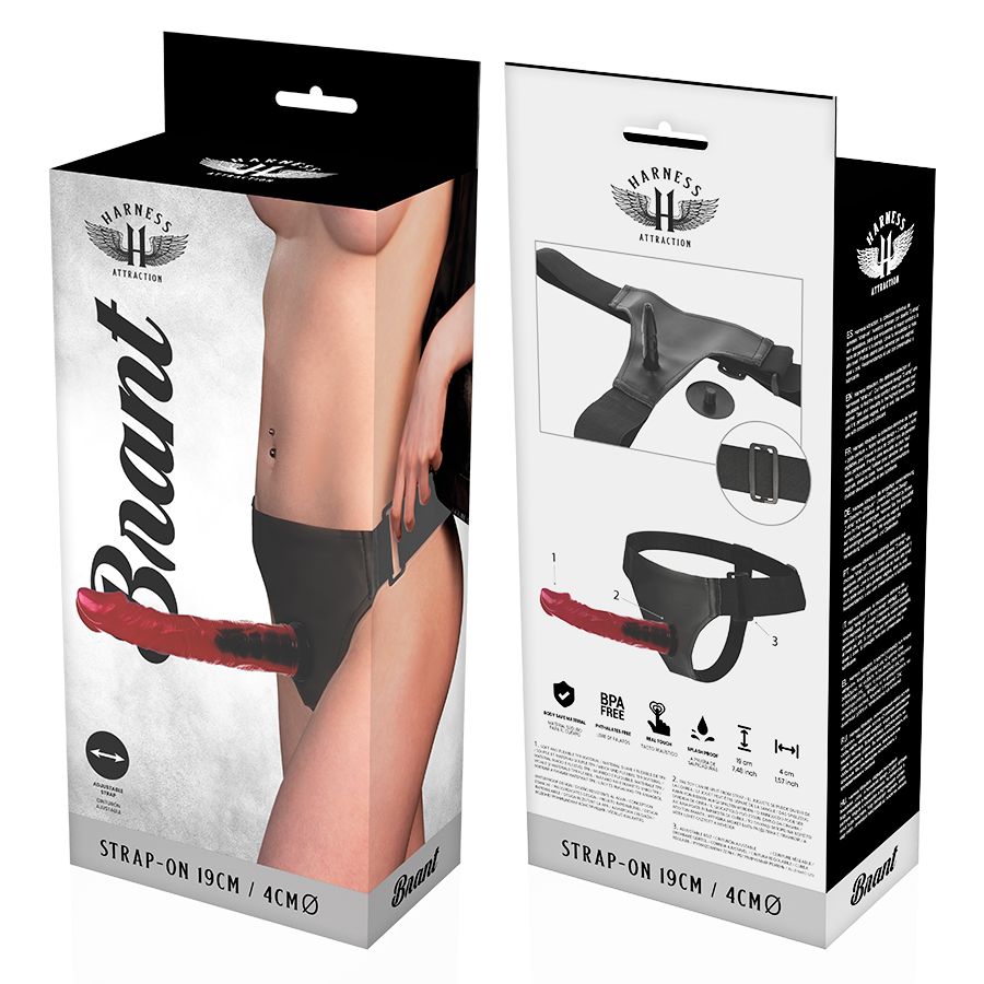 HARNESS ATTRACTION - ARNÉS  BRANT 19 CM -O- 4 CM