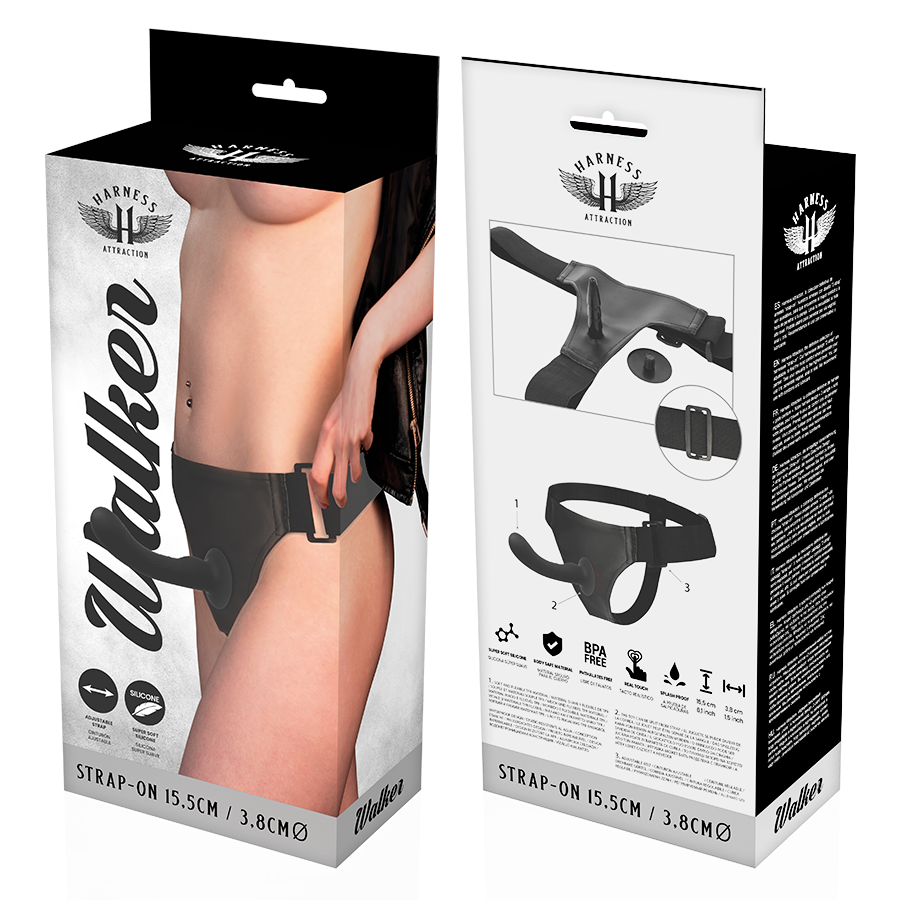 IMBRACATURA DI ATTRAZIONE - WALKER IMBRACATURA IN SILICONE PER PUNTO G 15,5 CM -O- 3,8 CM