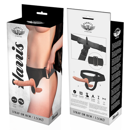 ATTRAZIONE IMBRACATURA - HARRIS DOPPIA PENETRAZIONE CON VIBRAZIONE 18 CM -O- 3,5 CM