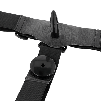 ATTRAZIONE CON IMBRACATURA - VIBRATORE A DOPPIA PENETRAZIONE RODNEY 18 CM -O- 3,5 CM