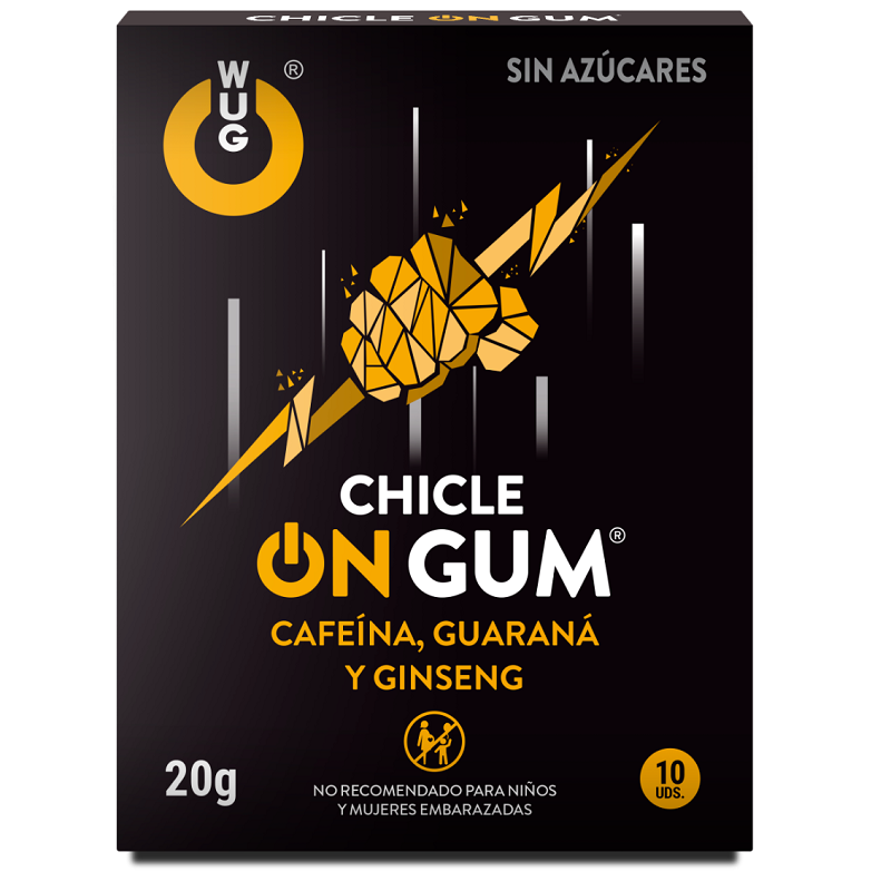 WUG GUM - CON CAFFEINA, GINSENG E GOMMA DI GUARANÁ 10 UNITÀ