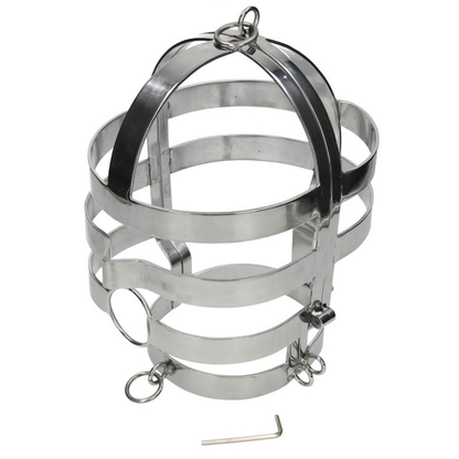 METALLO DURO - MASCHERA CON COLLANA IN ACCIAIO