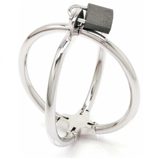 METALLO DURO - MANETTE INCROCIATE IN ACCIAIO INOSSIDABILE