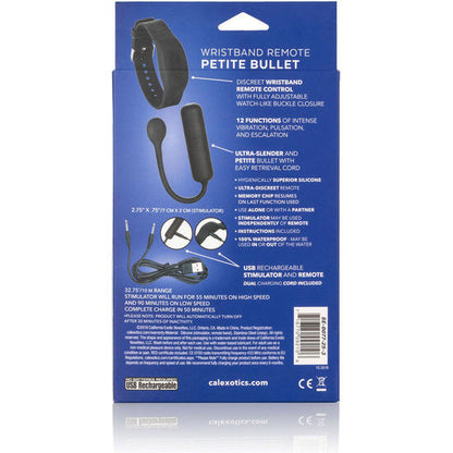 CALEXOTICS - PICCOLO PROIETTILE VIBRANTE CON BRACCIALETTO DI CONTROLLO
