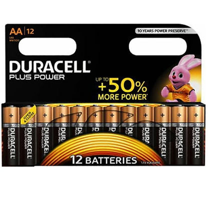 DURACELL - PLUS POWER AA BATTERIA ALCALINE LR6 BLISTER*12