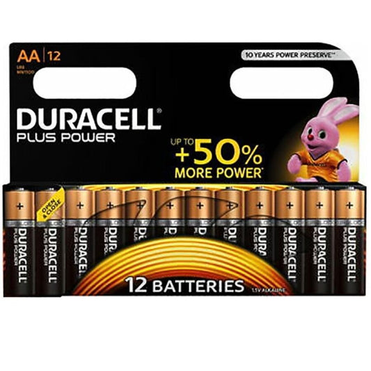DURACELL - PLUS POWER AA BATTERIA ALCALINE LR6 BLISTER*12