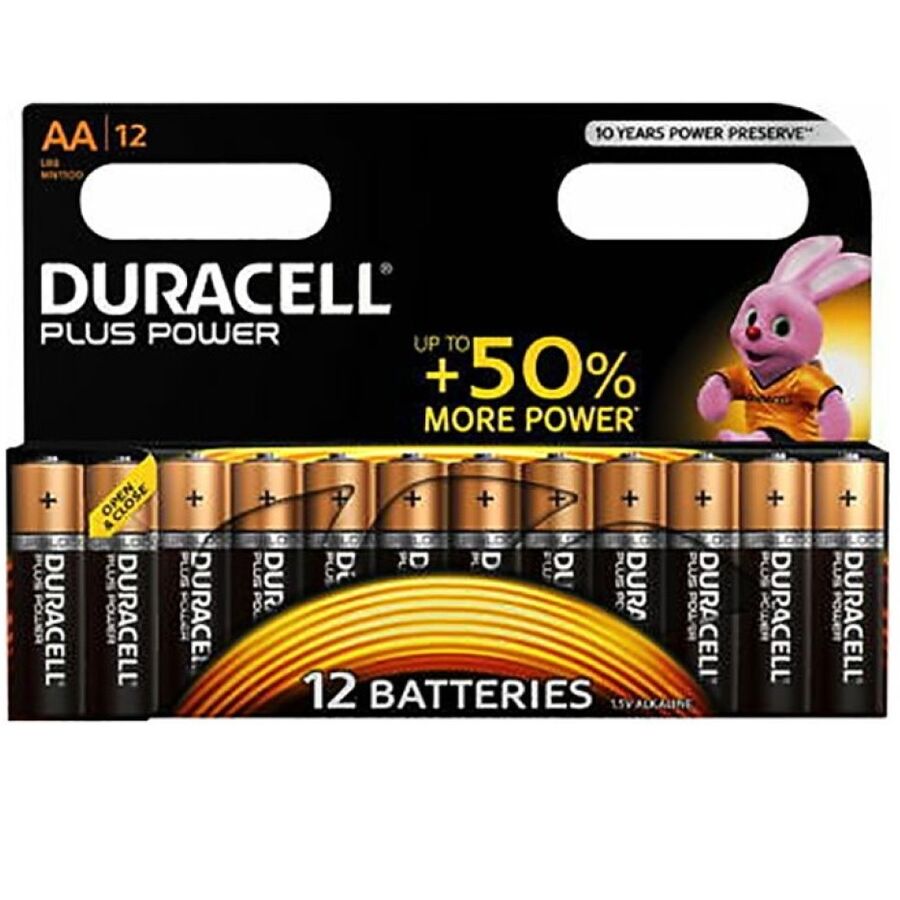 DURACELL - PLUS POWER AA BATTERIA ALCALINE LR6 BLISTER*12