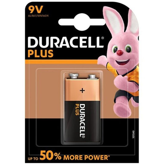 DURACELL - BATTERIA ALCALINICA PLUS POWER 9V LR61 BLISTER*1