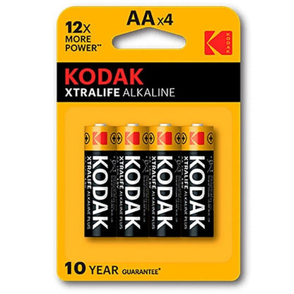 KODAK - BATTERIA ALCALINE AA XTRALIFE LR6 BLISTER*4