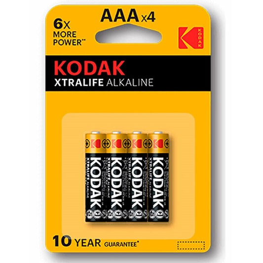 KODAK - BATTERIA ALCALINE AAA XTRALIFE LR03 BLISTER*4