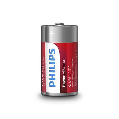 PHILIPS - BATTERIA ALCALINE POWER C LR14 BLISTER*2