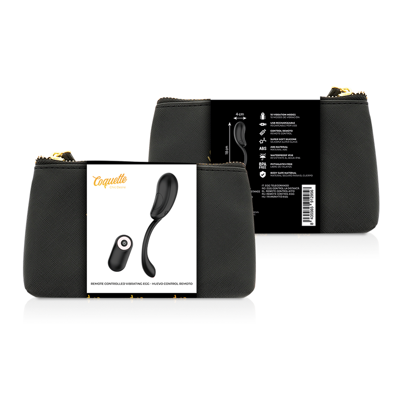 COQUETTE CHIC DESIRE - UOVO TELECOMANDATO RICARICABILE NERO / ORO