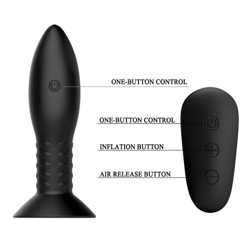 MR PLAY - SPINA CON SFERE ROTANTI TELECOMANDO NERO