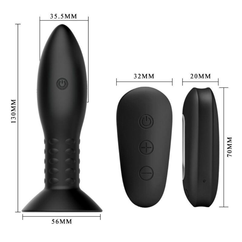 MR PLAY - SPINA CON SFERE ROTANTI TELECOMANDO NERO
