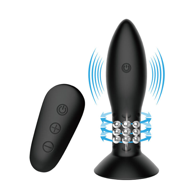 MR PLAY - SPINA CON SFERE ROTANTI TELECOMANDO NERO