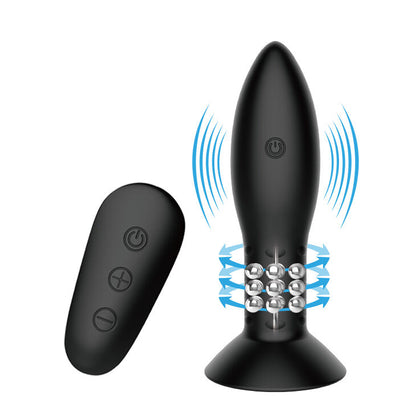 MR PLAY - SPINA CON SFERE ROTANTI TELECOMANDO NERO