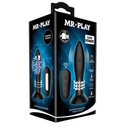 MR PLAY - SPINA CON SFERE ROTANTI TELECOMANDO NERO