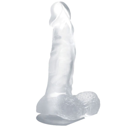 BAILE - DILDO REALISTICO CON VENTOSA E TESTICOLI 16,7 CM TRASPARENTE