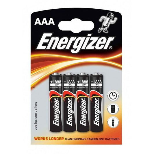 ENERGIZER - BATTERIA ALCALINE AAA LR03 BLISTER*4