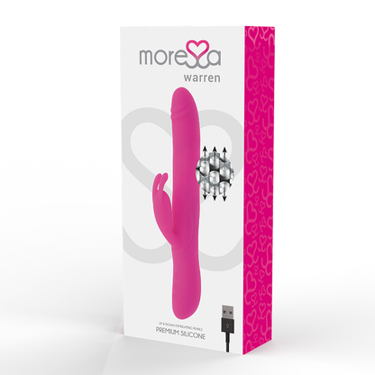MORESSA - WARREN GIRANTE OSCILLANTE VIBRANTE RICARICABILE IN SILICONE PREMIUM