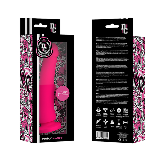DELTA CLUB - DILDO REALISTICO ROSA IN SILICONE MEDICO 17 CM -O- 3 CM