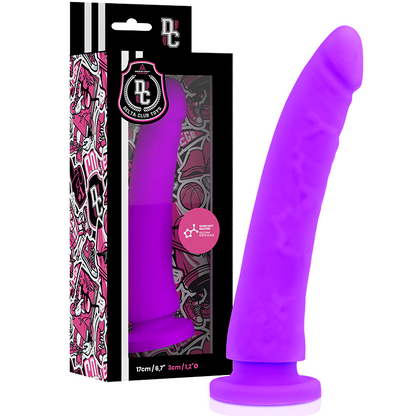 DELTA CLUB - DILDO REALISTICO IN SILICONE MEDICO LILLA 17 CM -O- 3 CM