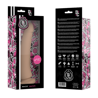 DELTA CLUB - DILDO REALISTICO IN SILICONE MEDICO NATURALE 20 CM -O- 4 CM