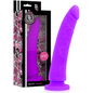 DELTA CLUB - DILDO REALISTICO IN SILICONE MEDICO LILLA 20 CM -O- 4 CM