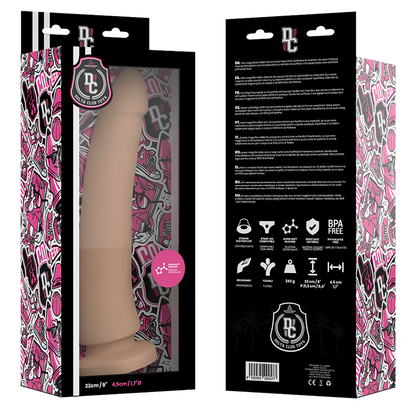 DELTA CLUB - DILDO REALISTICO IN SILICONE MEDICO NATURALE 23 CM -O- 4,5 CM
