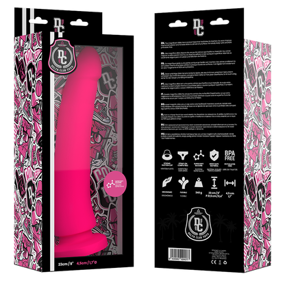 DELTA CLUB - DILDO REALISTICO ROSA IN SILICONE MEDICO 23 CM -O- 4,5 CM