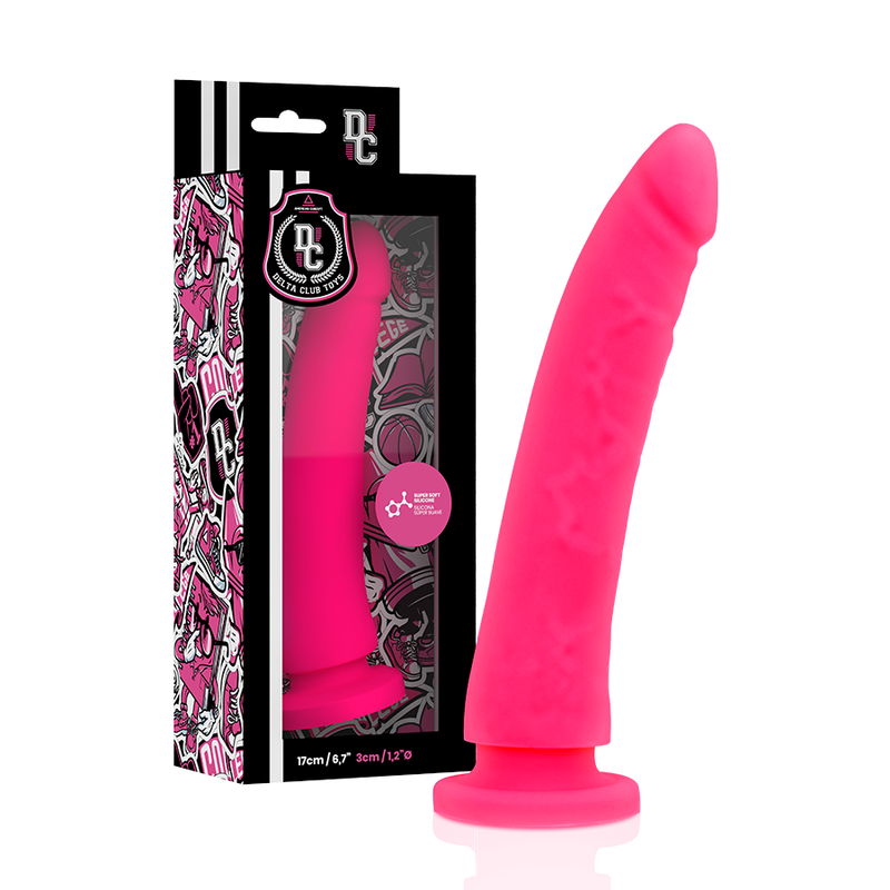 DELTA CLUB - IMBRACATURA GIOCATTOLI + DILDO ROSA IN SILICONE MEDICO 17 CM -O- 3 CM