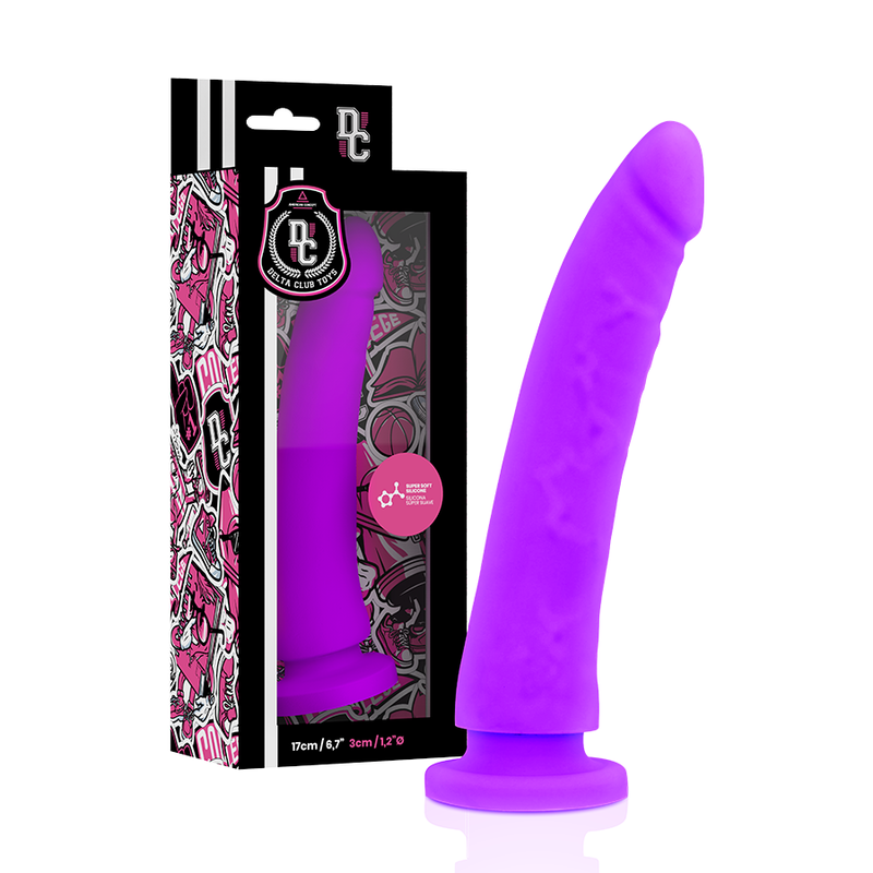 DELTA CLUB - IMBRACATURA GIOCATTOLI + DILDO IN SILICONE MEDICO LILLA 17 CM -O- 3 CM